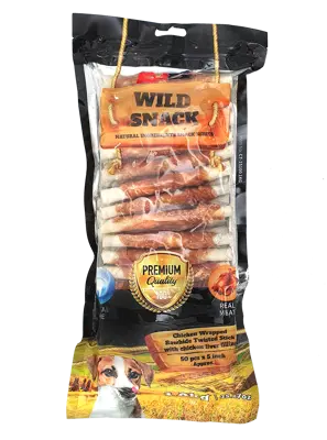 מקלות לעיסה במילוי כבד עוף 5 אינץ 1 ק"ג