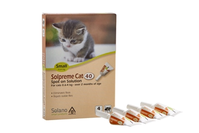 אמפולות סולפרם נגד פרעושים לחתולים וגורים 0.6-4 ק"ג