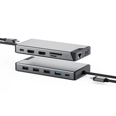 ALOGIC USB-C 12-in-1 DV3 Universal Triple Display DisplayLink with PD100W Dock