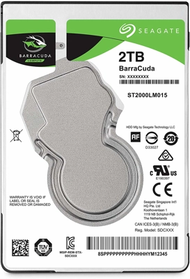 Seagate HDD 2.0TB 5400 128MB SATA3 2.5 BarraCuda