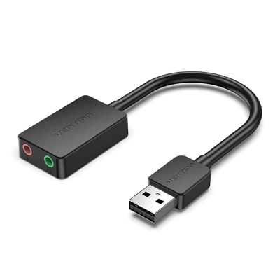 Vention USB-A to 3.5 Headphones + Mic Adapter