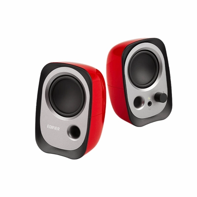 רמקולים בצבע אדום Edifier 2.0 R12U 4W USB
