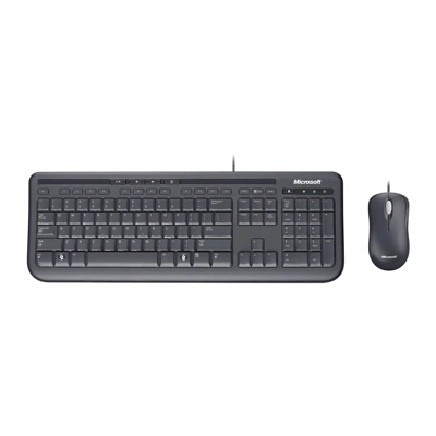 סט מקלדת ועכבר חוטי Microsoft 600