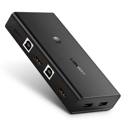 UGREEN HDMI Switch Box 2in1 (2to1+USB) KVM