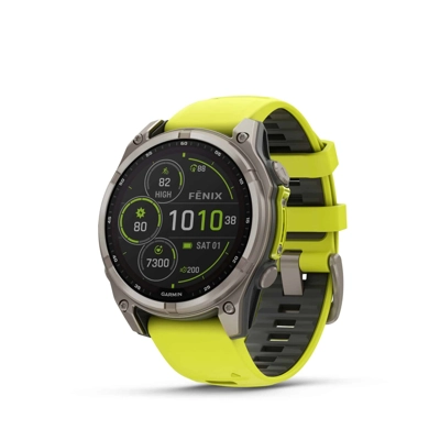 שעון ספורט fenix 8 – 47mm Sapphire Solar TITANIUM
