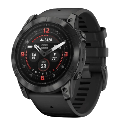 שעון גרמין דגם -EPIX PRO 47MM SAPHIRE TITANIUM אפור קרבון 