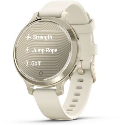 שעון חכם – Lily 2 Active זהב עם רצועת סיליקון שנהב